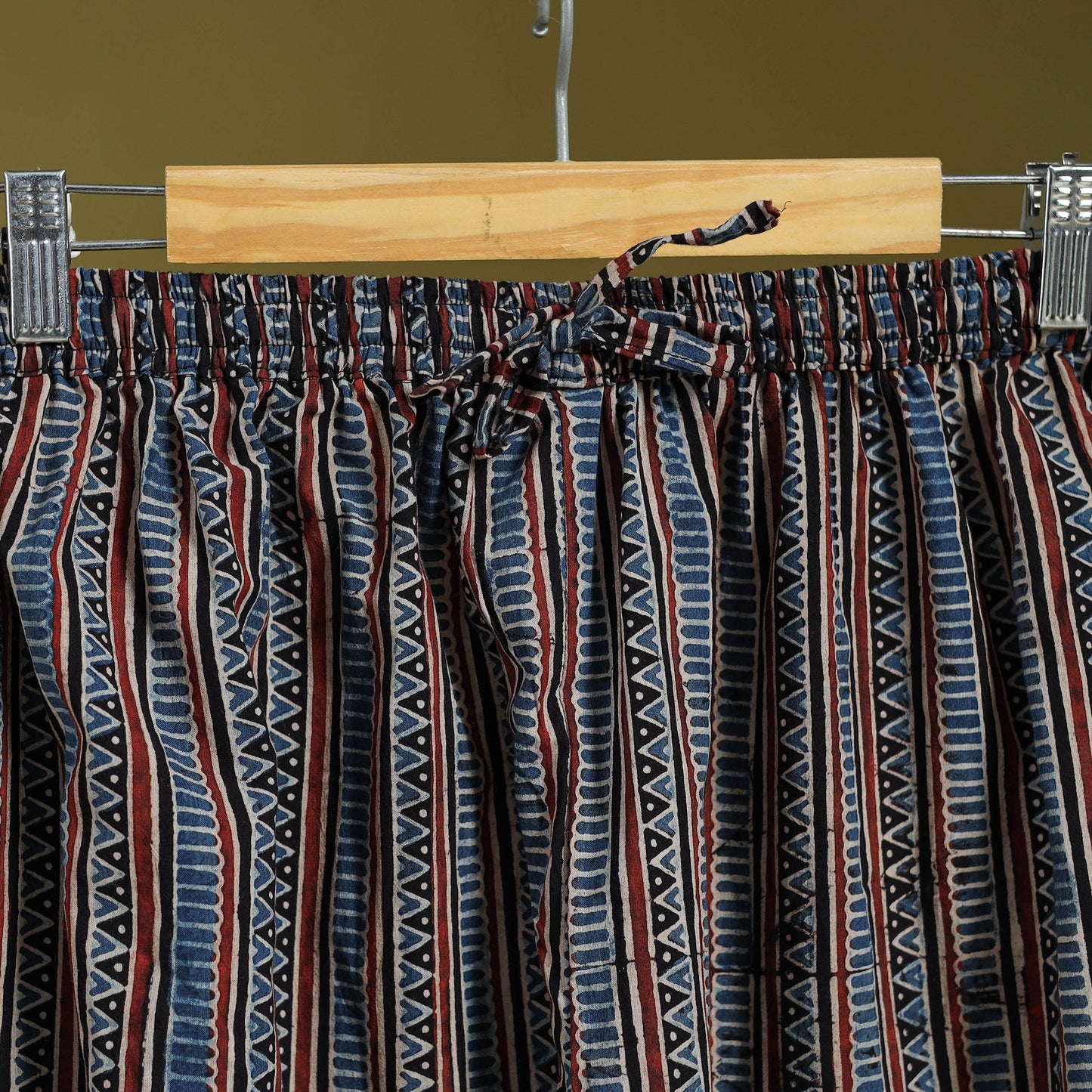 Blue - cotton natural dyed afghani salwar 15 - handcrafted