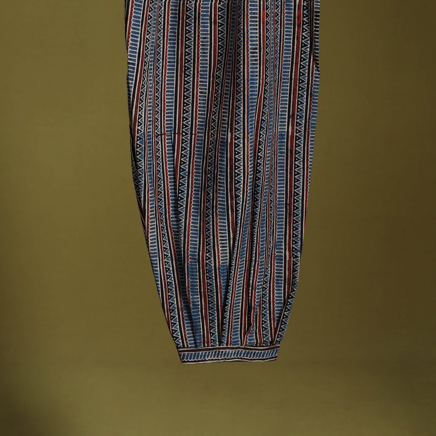 Blue - cotton natural dyed afghani salwar 15 - handcrafted