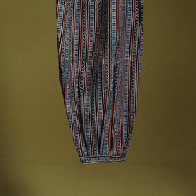 Blue - cotton natural dyed afghani salwar 15 - handcrafted