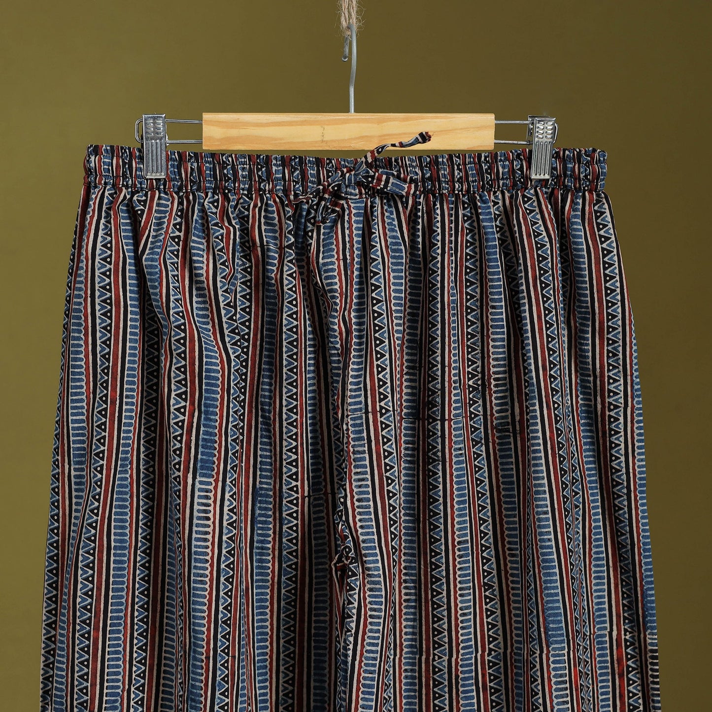 Blue - cotton natural dyed afghani salwar 15 - handcrafted