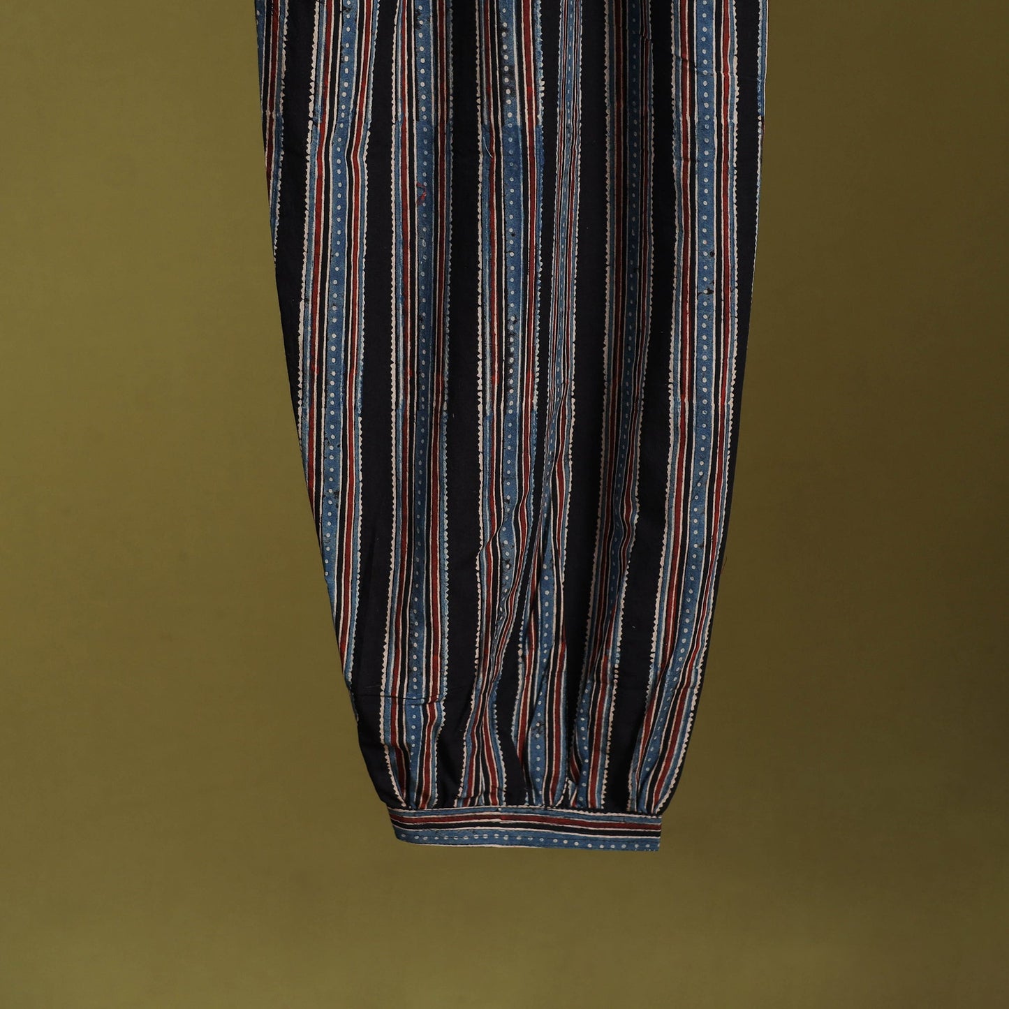 Blue - cotton natural dyed afghani salwar 19 - handcrafted