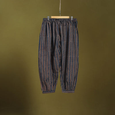 Blue - cotton natural dyed afghani salwar 20 - handcrafted