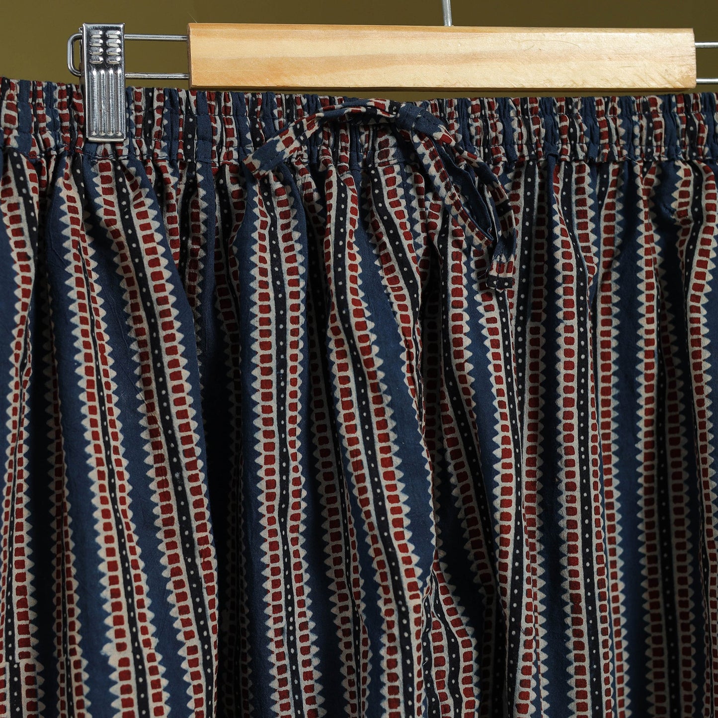 Blue - cotton natural dyed afghani salwar 20 - handcrafted