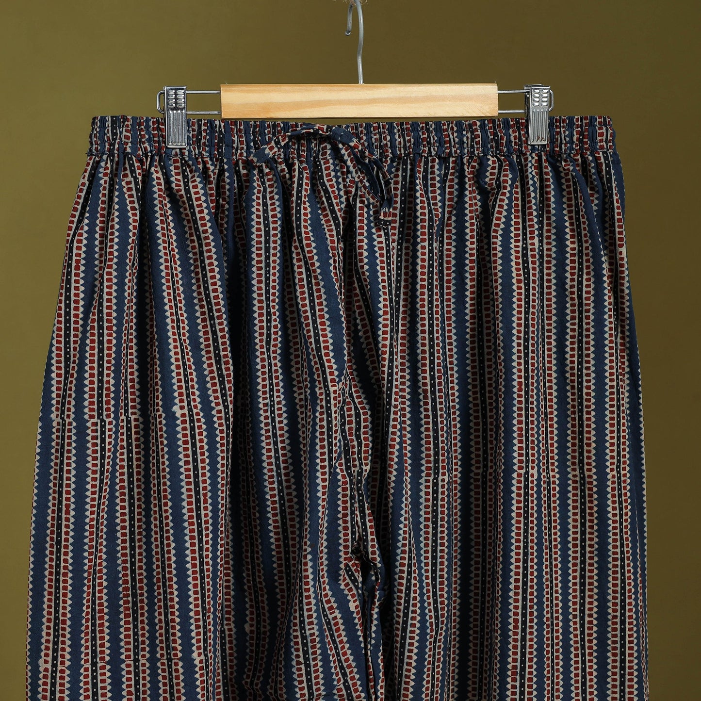 Blue - cotton natural dyed afghani salwar 20 - handcrafted