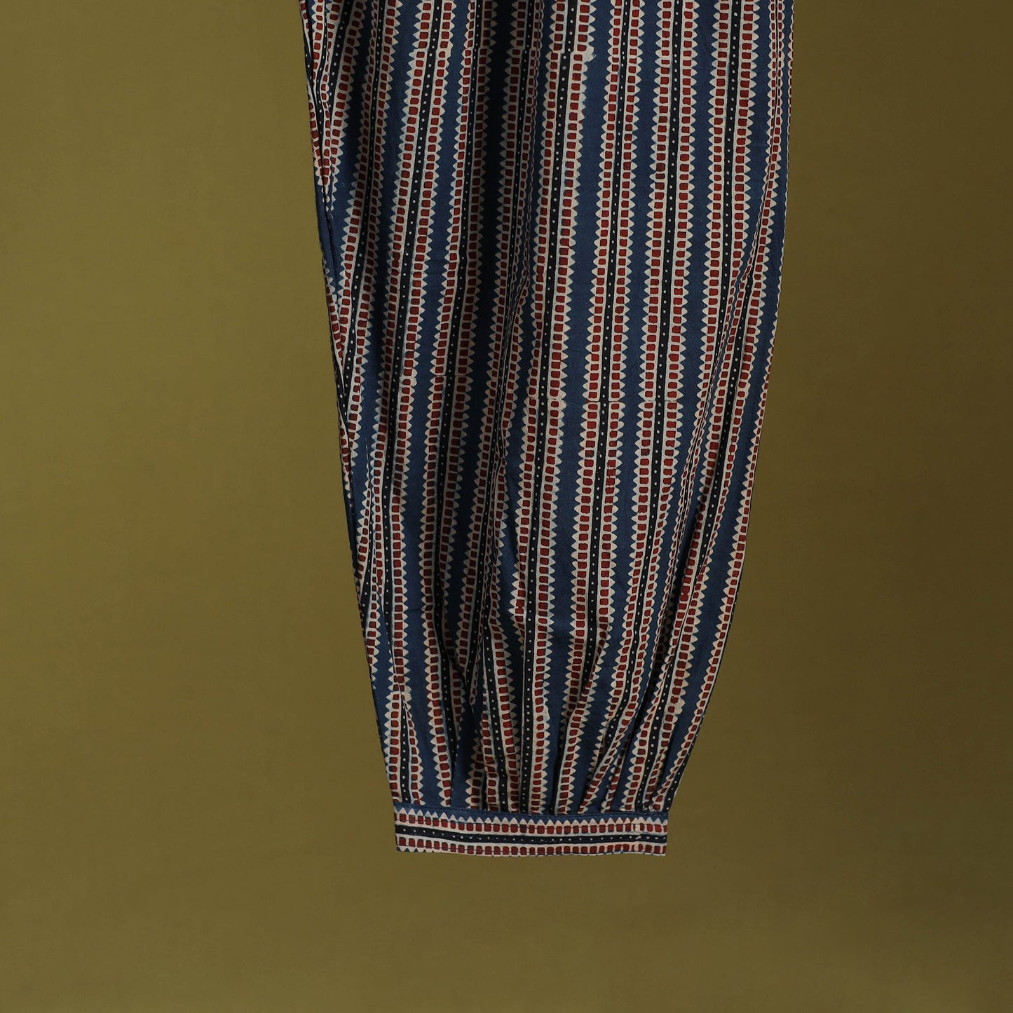 Blue - cotton natural dyed afghani salwar 20 - handcrafted