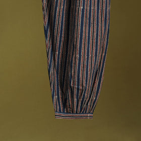 Blue - cotton natural dyed afghani salwar 20 - handcrafted