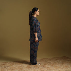 Cotton natural dyed co-ord set 07 - handcrafted