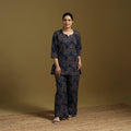 Cotton natural dyed co-ord set 07 - handcrafted