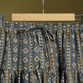 Blue - cotton natural dyed salwar 05 - handcrafted