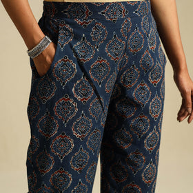 Buy Block Print Cotton Ajrakh Palazzo 