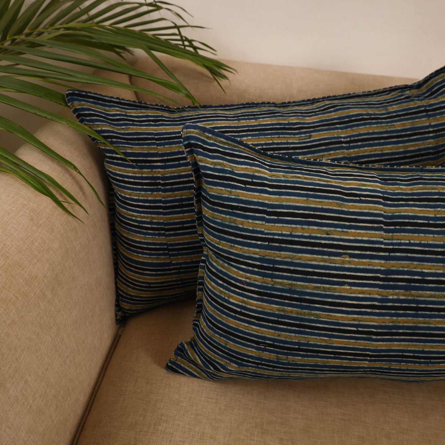 Cotton pillow covers (set of 2) 24 - handcrafted