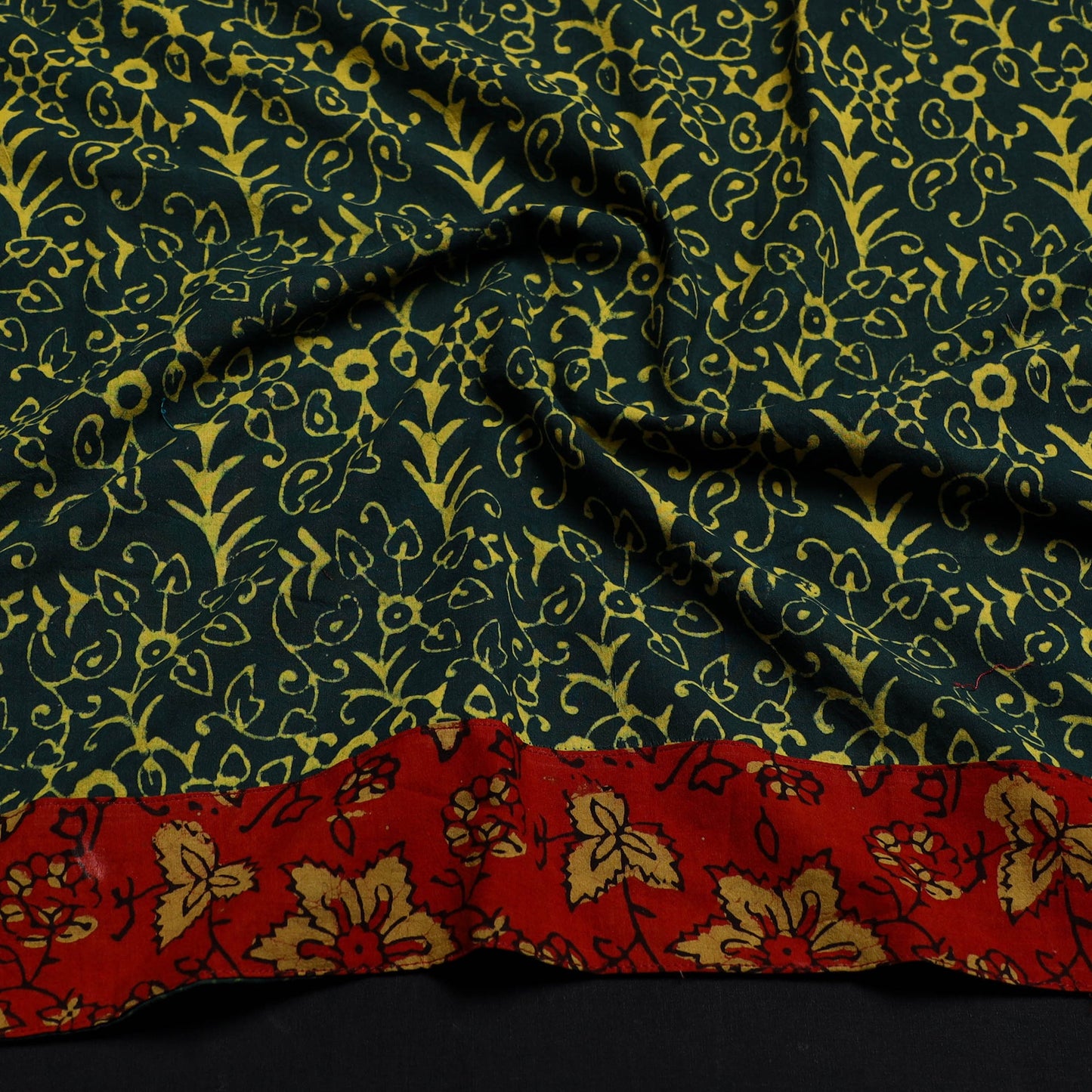 Blue - cotton pipad blouse piece 124 - handcrafted