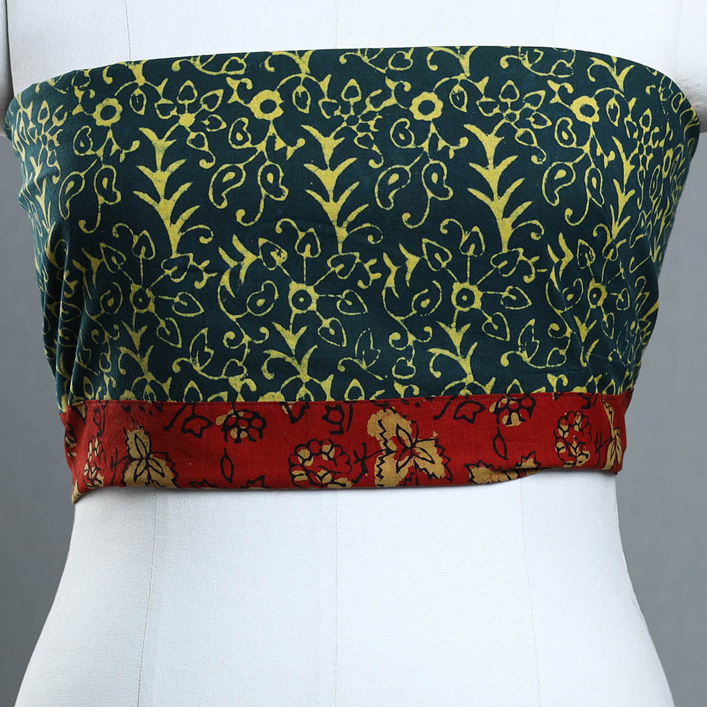 Blue - cotton pipad blouse piece 124 - handcrafted