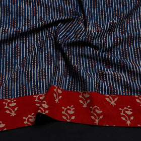 Blue - cotton pipad blouse piece 126 - handcrafted