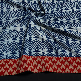 Blue - cotton pipad blouse piece 133 - handcrafted