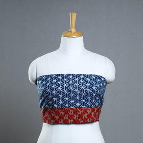 Blue - cotton pipad blouse piece 169 - handcrafted