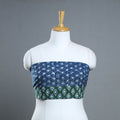 Blue - cotton pipad blouse piece 172 - handcrafted