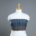Blue - cotton pipad blouse piece 182 - handcrafted