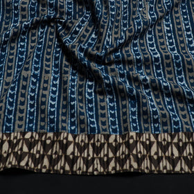 Blue - cotton pipad blouse piece 182 - handcrafted