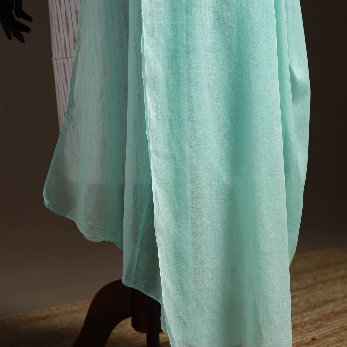 Cotton plain dupatta 15 - handcrafted