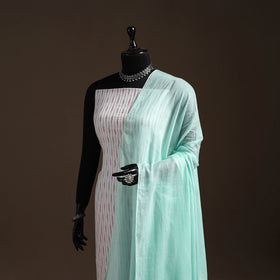 Cotton plain dupatta 15 - handcrafted