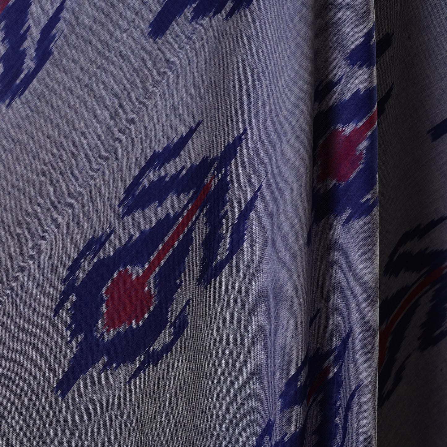 Blue - handloom cotton pochampally central asian ikat