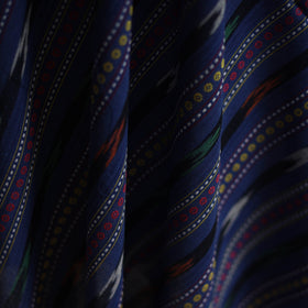 Cotton pochampally dabi ikat fabric 02 - handcrafted