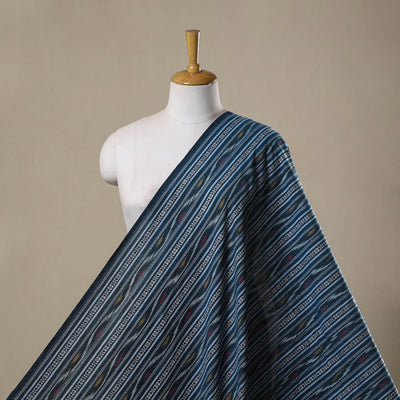 Cotton pochampally dabi ikat fabric 08 - handcrafted