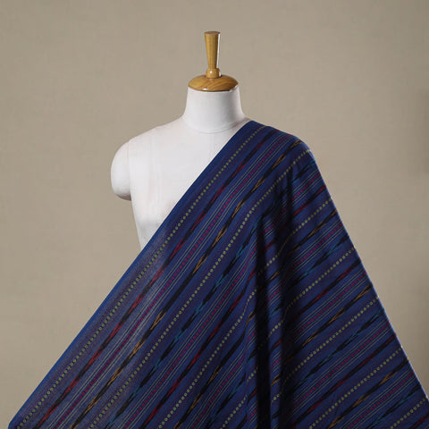 Cotton pochampally dabi ikat fabric 16 - handcrafted