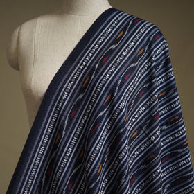 Cotton pochampally dabi ikat fabric 26 - handcrafted