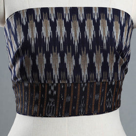 Buy blue Cotton Pochampally Ikat Blouse Piece Online