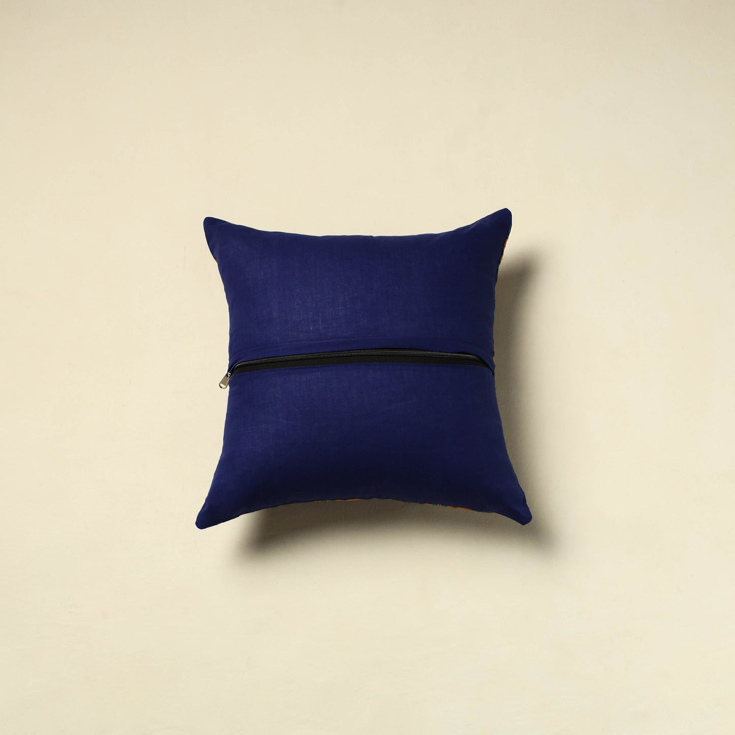 Blue Cotton Pochampally Ikat Cushion Cover