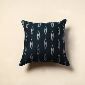 Buy Blue Cotton Pochampally Ikat Cushion Cover