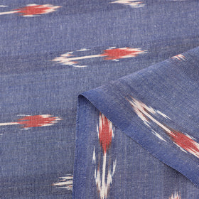 Buy Cotton Blue Pochampally Ikat Fabric Online in India