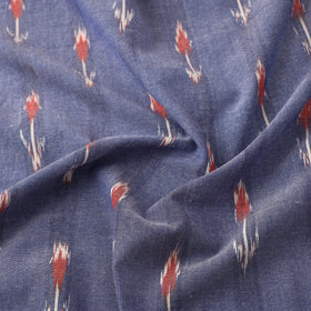 Buy Cotton Blue Pochampally Ikat Fabric Online in India