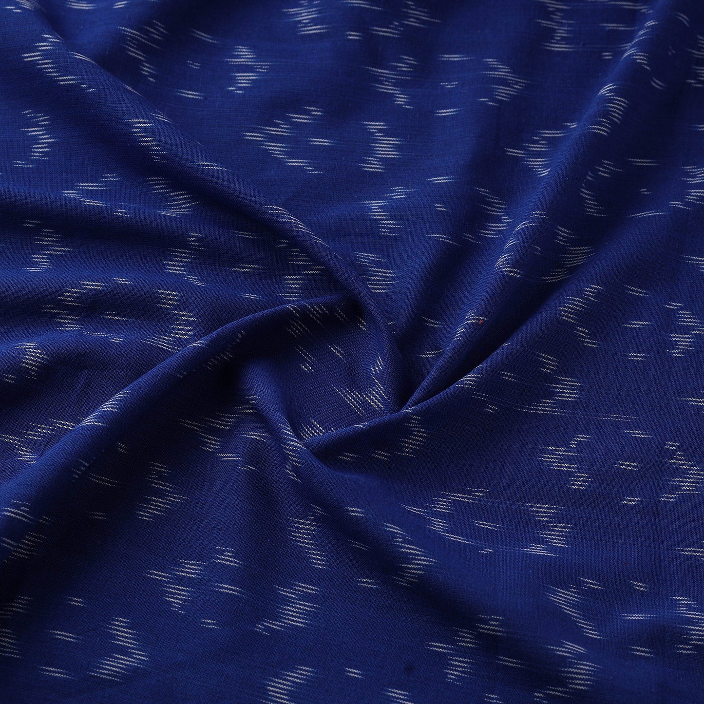 Blue - cotton pochampally ikat fabric 06 - handcrafted