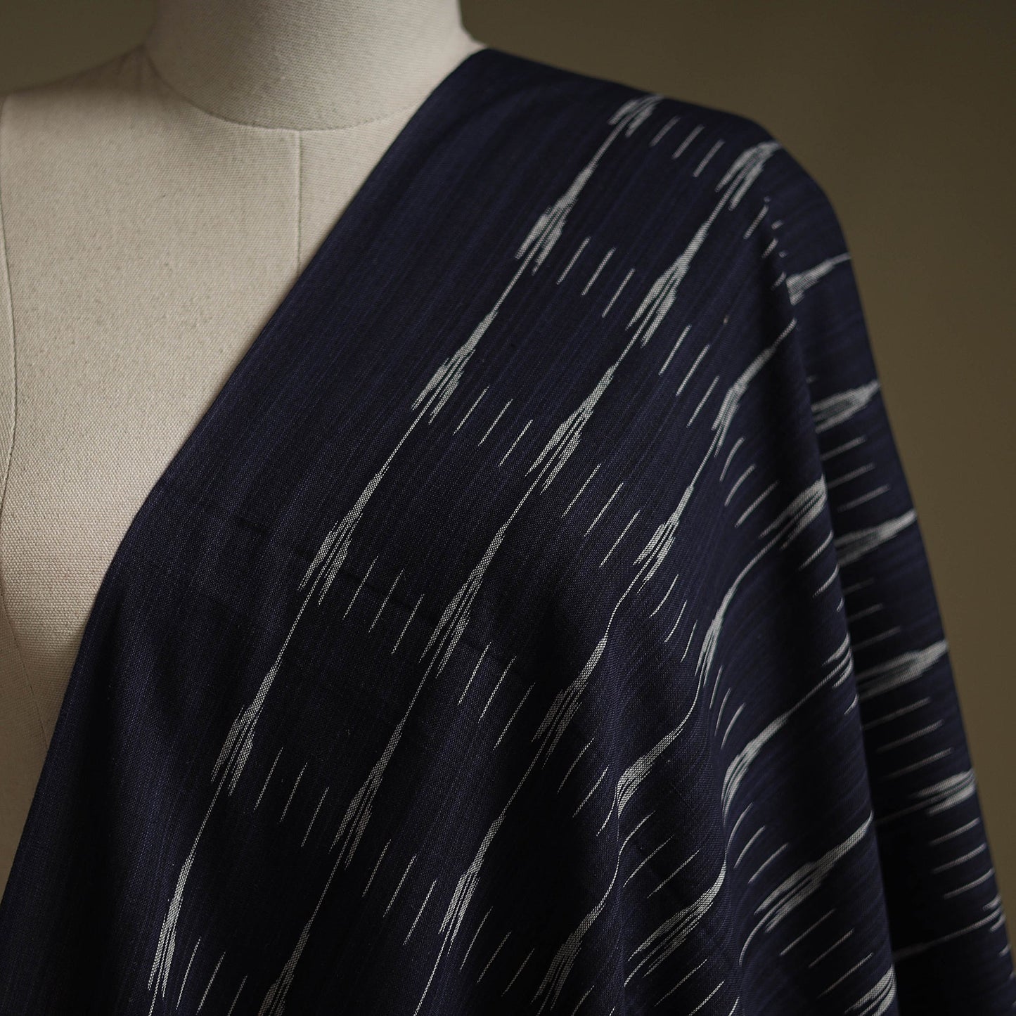 Cotton pochampally ikat fabric 14 - handcrafted