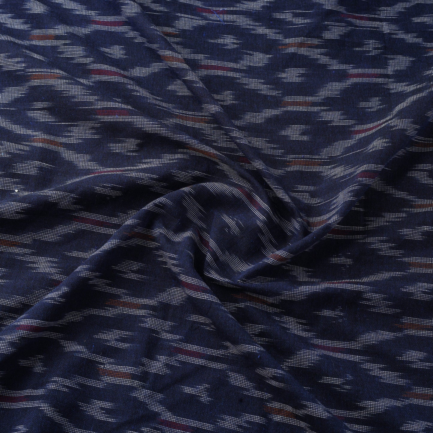 Blue Cotton Pochampally Ikat Fabric