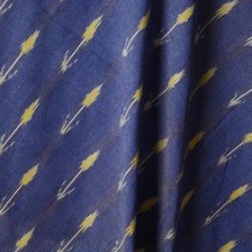 Blue - cotton pochampally ikat fabric 16 - handcrafted