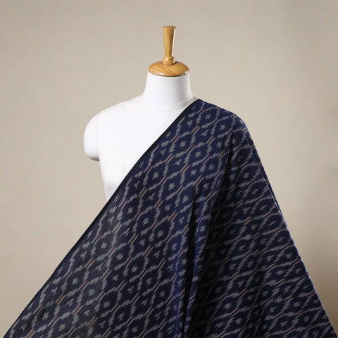 Blue Cotton Pochampally Ikat Fabric