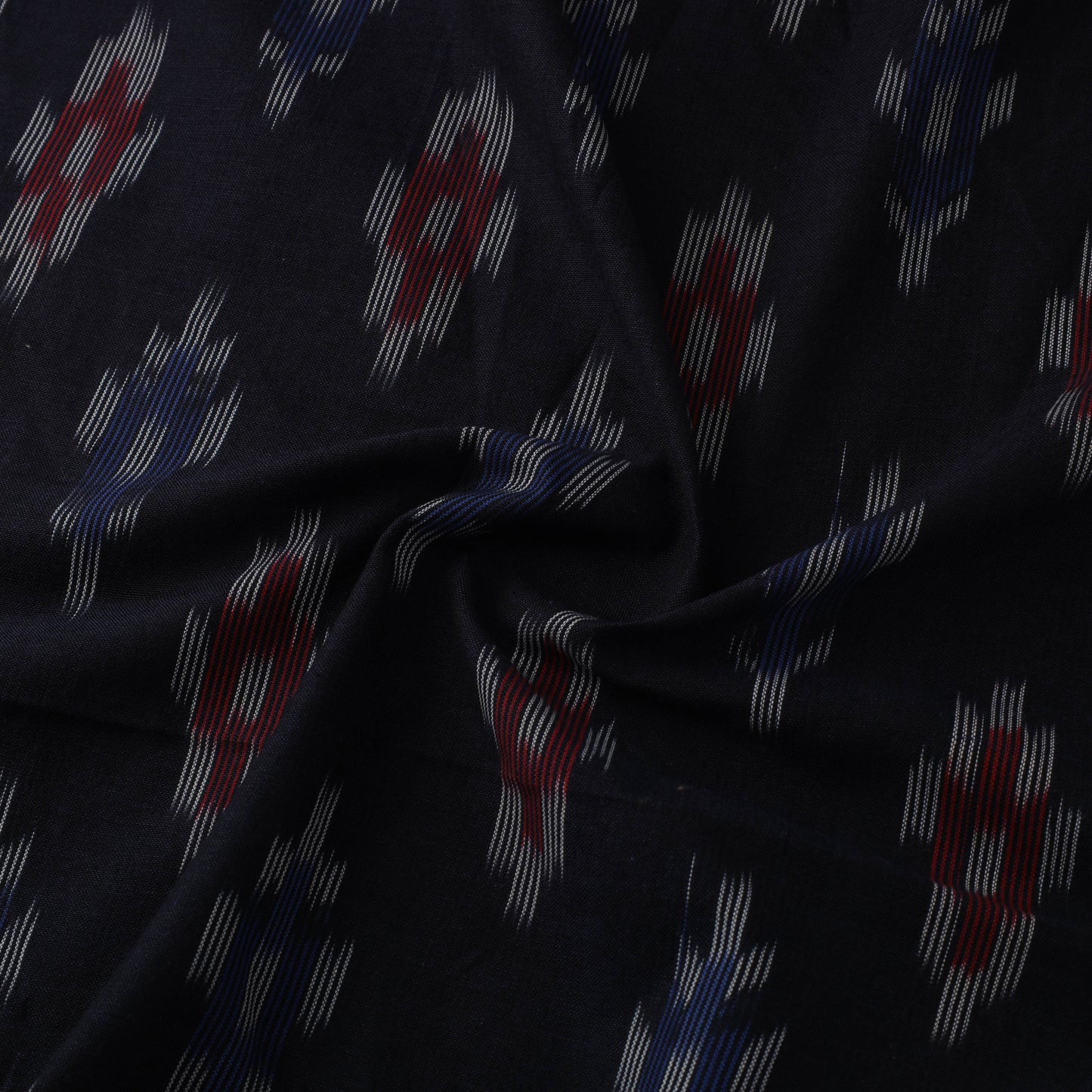 Blue Cotton Pochampally Ikat Fabric