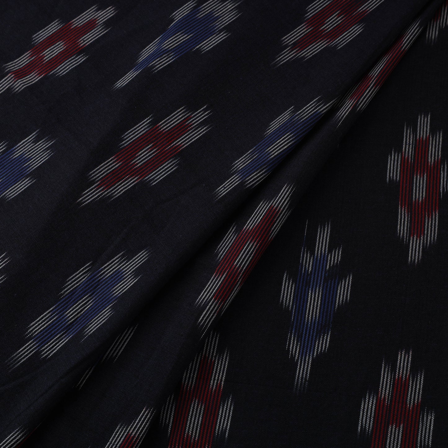 Blue Cotton Pochampally Ikat Fabric