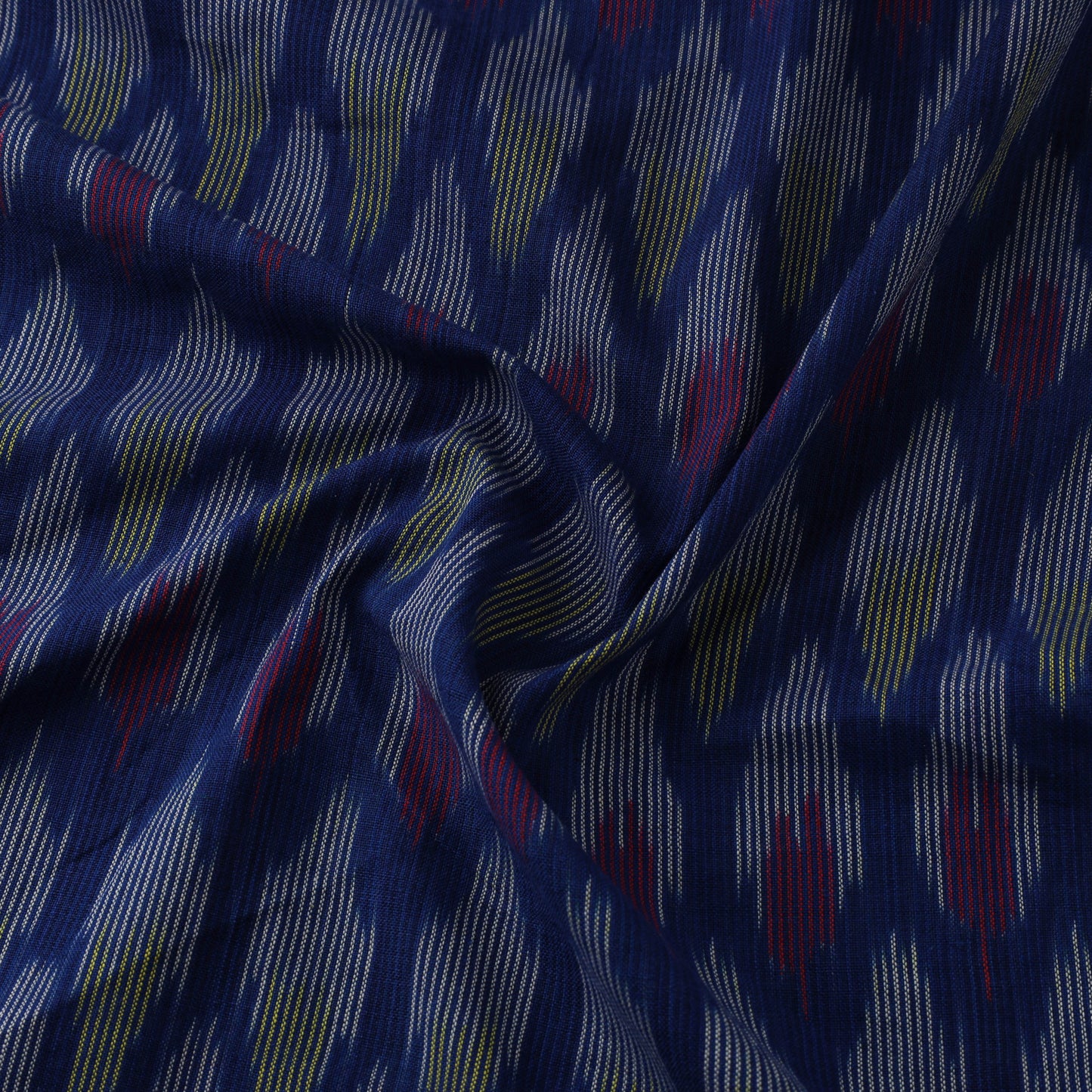 Blue Cotton Pochampally Ikat Fabric