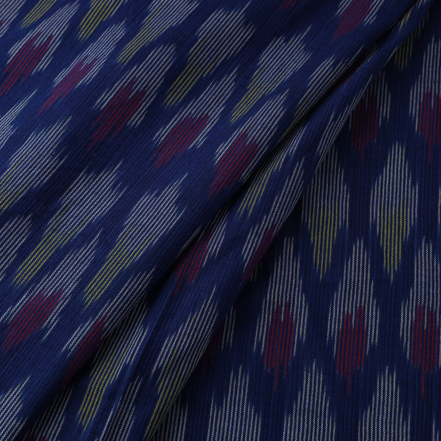 Blue Cotton Pochampally Ikat Fabric
