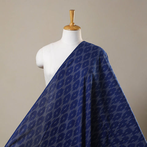 Blue Cotton Pochampally Ikat Fabric
