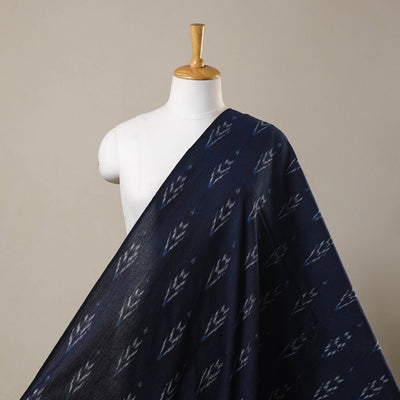 Blue Cotton Pochampally Ikat Fabric