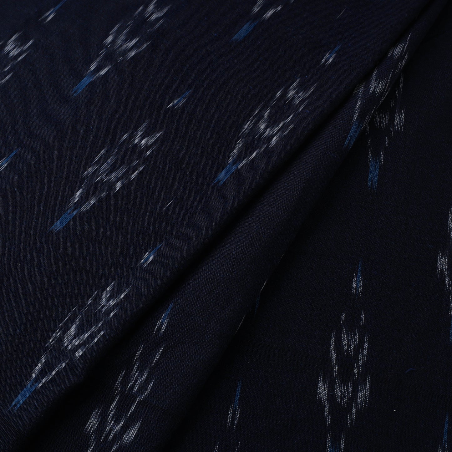 Blue Cotton Pochampally Ikat Fabric