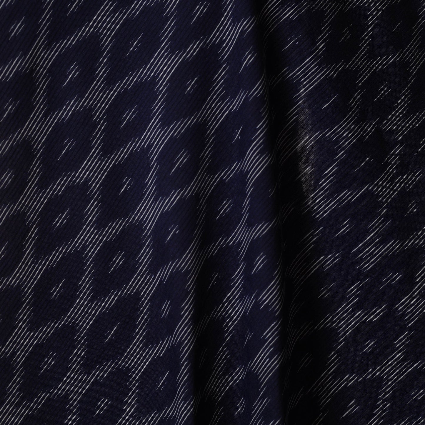 Blue - cotton pochampally ikat fabric 34 - handcrafted