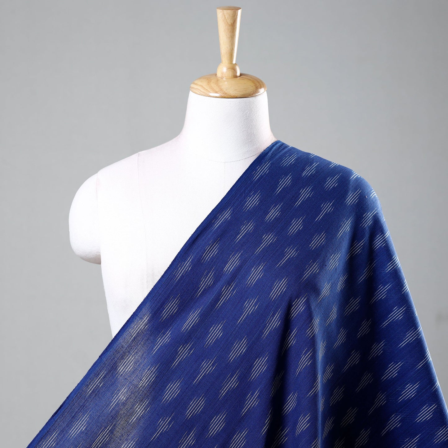  Pochampally Ikat Blue Fabric 