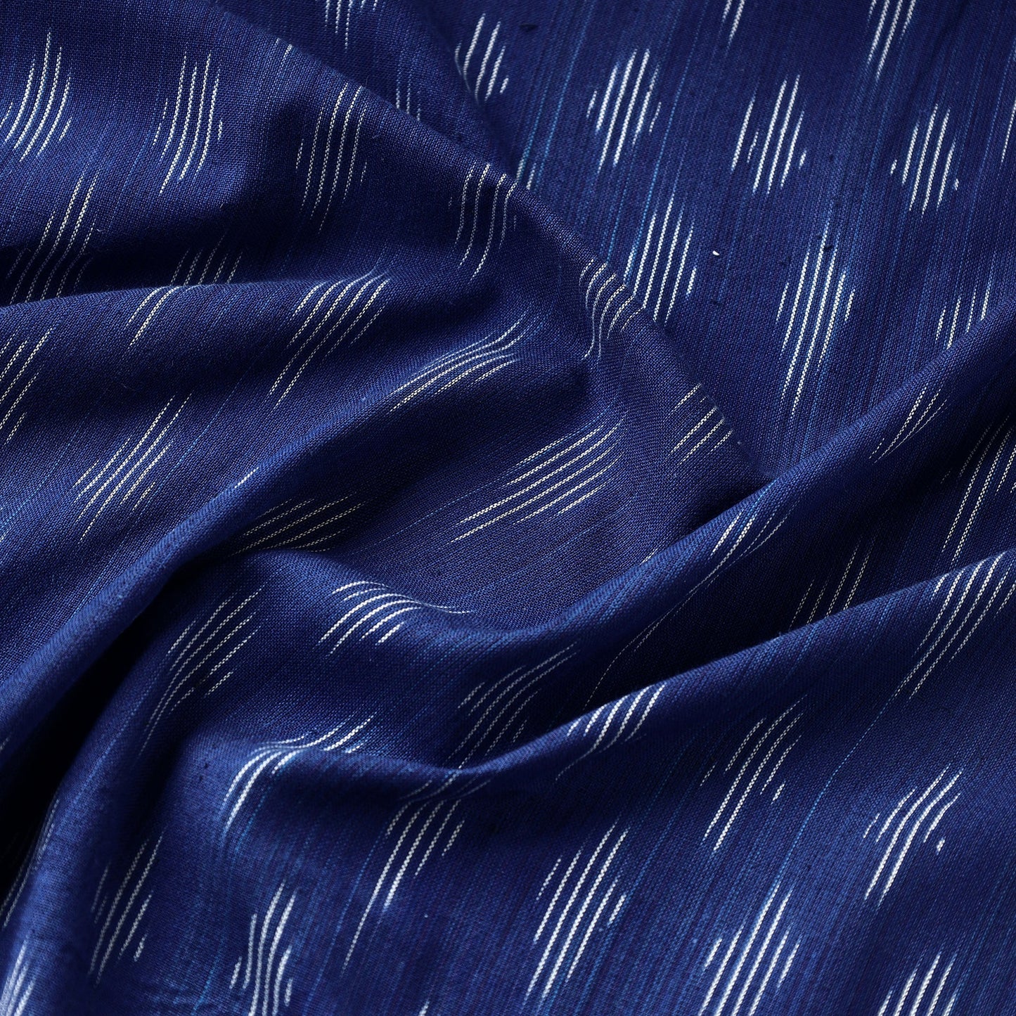  Pochampally Ikat Blue Fabric 